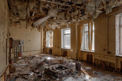 Room inside the home was torn apart by flood damage